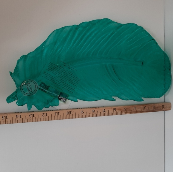 Vetri di Nennella Artistic Glass Leaf Plates, Trinket dish - Picture 10 of 16